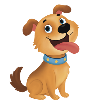 Cartoon happy dog pet png