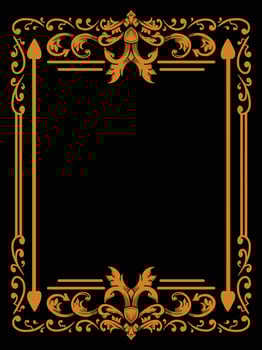 Decorative Artwork with Ornamental Frame vector