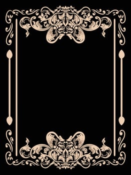 Modern Ornamental Frame for Invitations vector