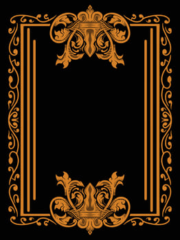 Classic Ornamental Frame with Vintage Style vector