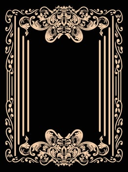 Vintage Ornamental Frame with Intricate Details vector