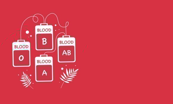 World Blood Donor Day Red Background Design vector