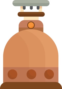 Brown Camping Gas Stove vector