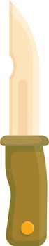 Silver Camping Knife vector