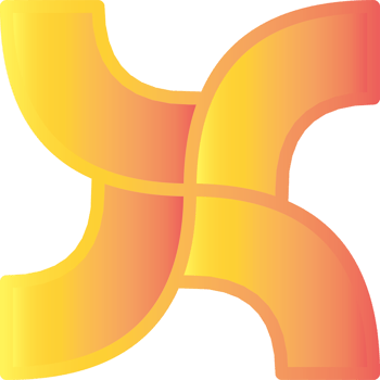 Modern Abstract Gradient Symbol Combining Yellow and Orange Tones png