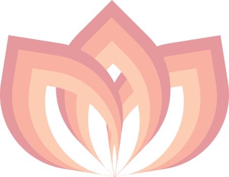 Stylized Gradient Lotus Flower Depicting Tranquility and Spirituality png