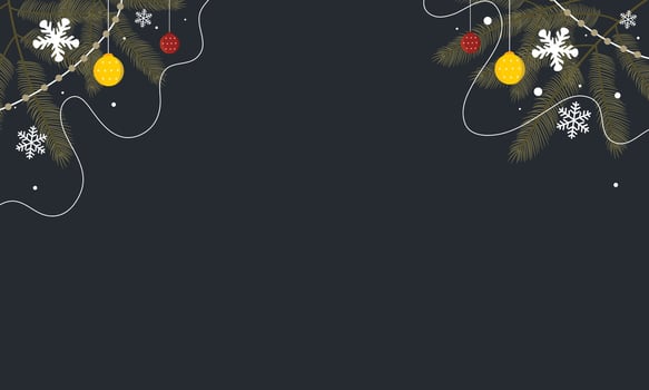 Christmas Lights on Dark Background vector