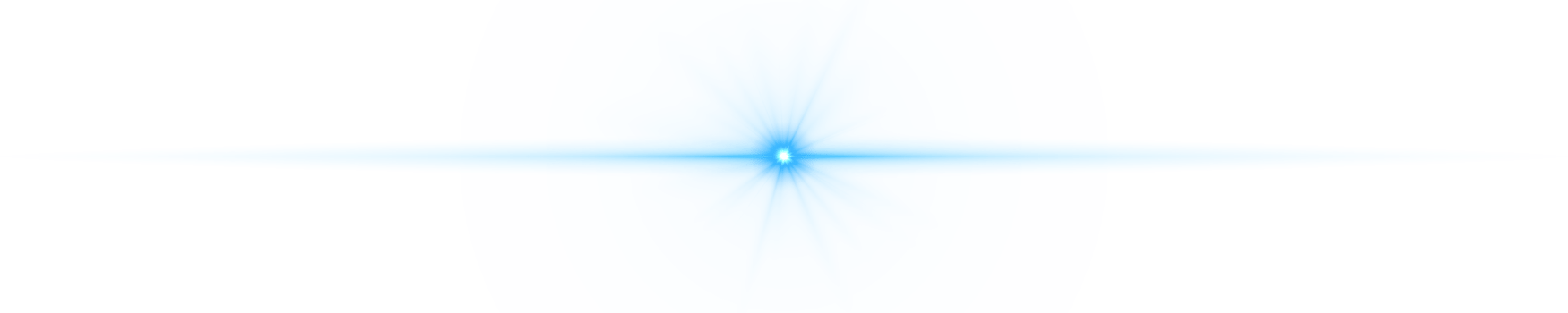 A blue object with a white light on top png