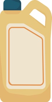 Yellow Engine Oil Bottle vector