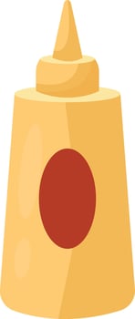 Yellow Mustard Squeeze Bottle vector