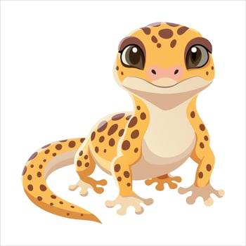 leopard gecko sweet vector