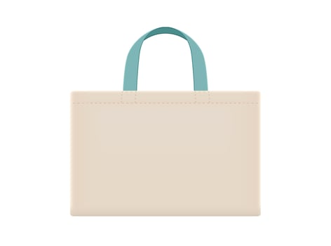 tote bag with pastel blue handle, cloth bags blank, cotton yarn cloth bags illustration, fabric cloth bag empty template vector
