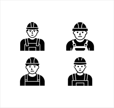 Construction Worker Silhouette Art vector
