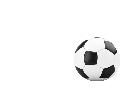 A classic black and white soccer ball isolated on transparency background, showcasing its traditional pentagon and hexagon pattern. Perfect for sports related designs or themes png