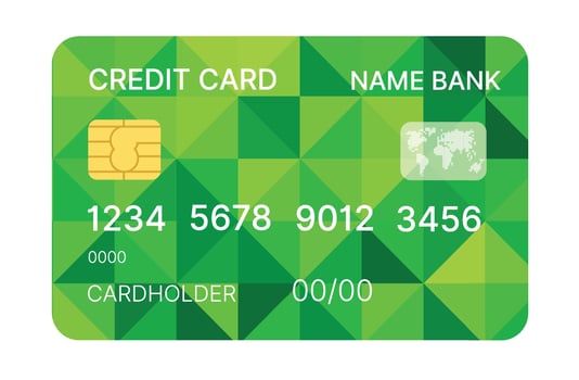 Credit card price 1 credit vector