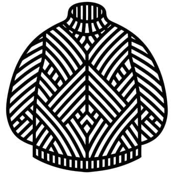 Striped Sweater Illustration Clothing Fashion Style vector