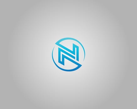 Modern N Letter Initial Logo Design Icon Template. vector
