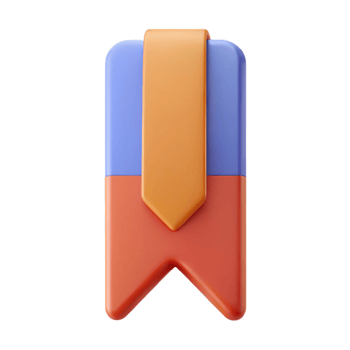 breathtaking avant-garde Bookmark with a pointed tip. Crisp edges, symmetrical, flat color with Scalable Design. detailed png