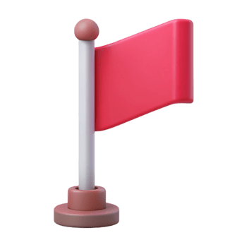 sought-after urban Flag icon. Rectangular, pole. Scalable, flat color with Scalable Design. high quality png