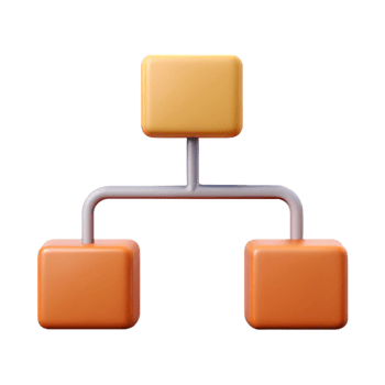 wonderful whimsical baroque Flowchart with three connected boxes. Scalable, single-weight stroke, minimal with Scalable Design. precision png