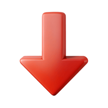 enchanting romantic gothic Arrow pointing downwards. Crisp edges, minimal design with Scalable Design. elite png