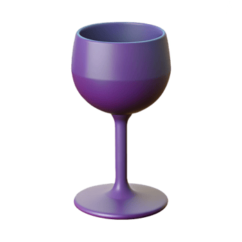 playful alluring Minimal silhouette of a wine glass. Flat color, scalable design, single-weight stroke with Scalable Design. sharp png
