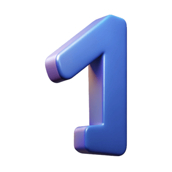 glorious contemporary A simple number with a straight line. Clean lines, minimal, with Scalable Design. flawless png