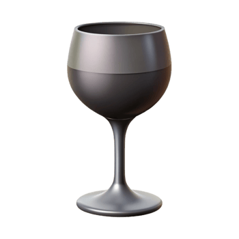 impressive renaissance Minimal silhouette of a wine glass. Clean lines, single-weight stroke with Scalable Design. premium png