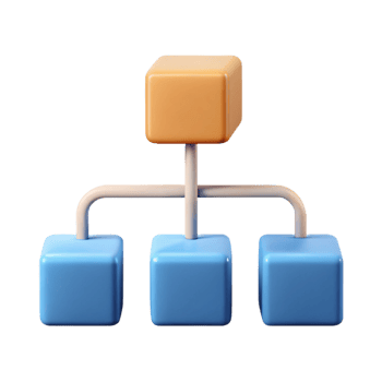 remarkable contemporary Flowchart with three boxes and arrows, clean lines, flat design. Scalable, minimal with Scalable Design. 4K png