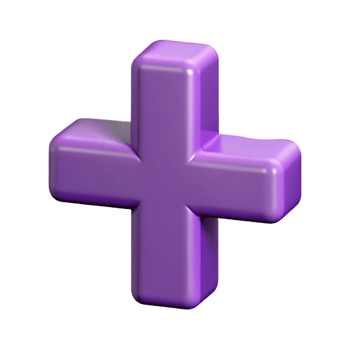 calm extraordinary Single-weight stroke, symmetrical cross, flat purple, clean lines with Scalable Design. 8K png