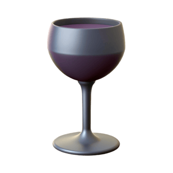 vibrant harmonious vintage Minimal silhouette of a wine glass. Flat color, scalable design, single-weight stroke with Scalable Design. perfect clarity png