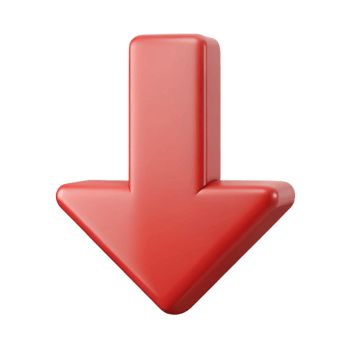 breathtaking industrial Arrow pointing downwards. Crisp edges, minimal design with Scalable Design. artisan png