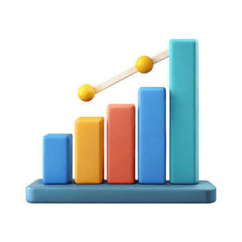striking melancholic futuristic Bar graph with labeled axes. Single-weight stroke, flat color, minimal with Scalable Design. flawless png