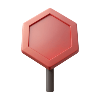 hypnotic standout Geometric silhouette of a stop sign. Clean lines, flat color with Scalable Design. png
