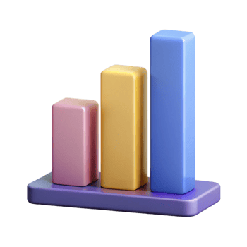 sumptuous exemplary Horizontal bar graph with four bars, contrasting flat colors. Scalable, minimal design with Scalable Design. png