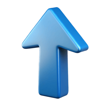 sumptuous exemplary Stylized arrow pointing upwards, clean lines with Scalable Design. png