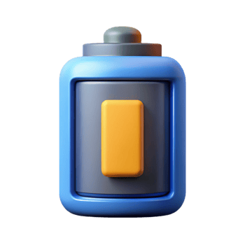 sought-after industrial Battery icon with charge indicator. Flat color, with Scalable Design. sharp png