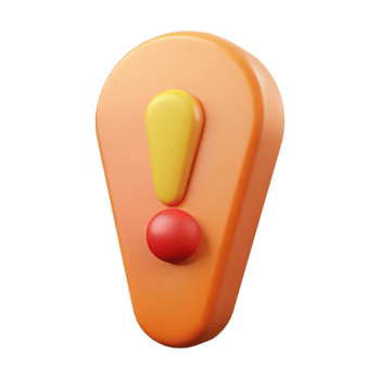 rare traditional Flat color exclamation mark with a single-weight stroke. Crisp edges, scalable, minimal with Scalable Design. sharp png