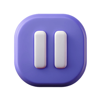 serene timeless Pause button icon with two vertical bars. Clean lines, flat color, symmetrical with Scalable Design. png
