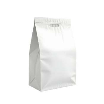 White Blank Standup Pouch Packaging Mockup png