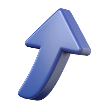 wonderful baroque Upward arrow pictogram. Geometric shape, single-weight stroke. Minimal, with Scalable Design. expertly shot png