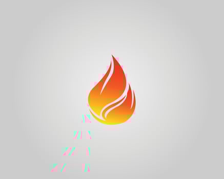 Abstract Fire Flame Logo Icon Design Modern Template. vector