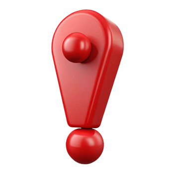 standout renaissance Crisp edges define a scalable exclamation mark in scarlet. Clean lines with Scalable Design. original png
