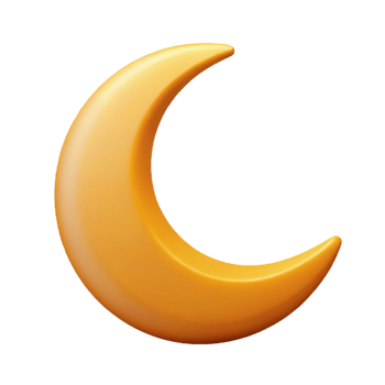 melancholic gorgeous A crescent moon with sharp points. Single-weight stroke, flat color. with Scalable Design. elite png