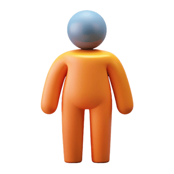 sought-after contemporary Stylized abstract human figure. Flat color, clean lines, symmetrical with Scalable Design. 4K png