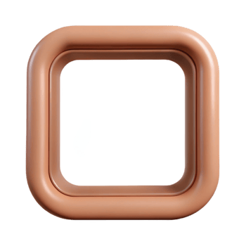 stunning signature Single-weight stroke outline of a square. Minimal, with Scalable Design. png