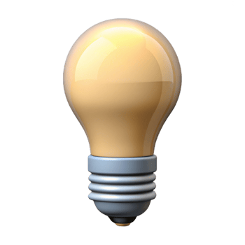 calm glorious Clean line drawing of a lightbulb. Symmetrical design, with Scalable Design. impeccable png
