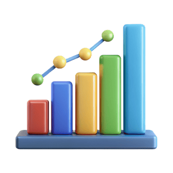 wonderful timeless Horizontal bar graph with five data points. Clean lines, crisp edges, minimal design with Scalable Design. png