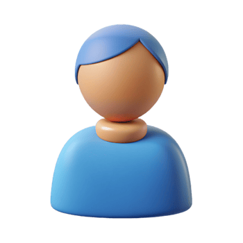 sumptuous surreal Person icon representing a user or individual. Symmetrical, flat color, with Scalable Design. original png