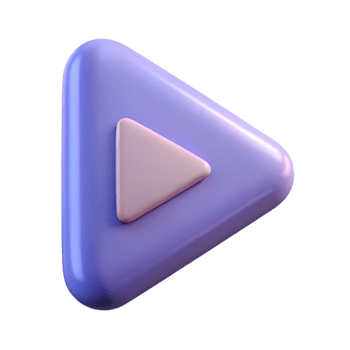 joyful majestic Play button pictogram. Symmetrical, clean lines, flat color. Minimal, with Scalable Design. detailed png